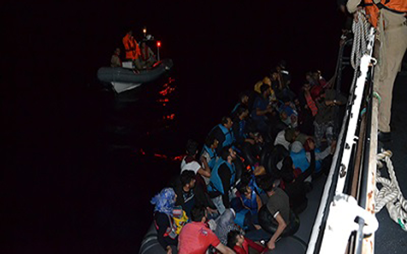 Ege Denizi'nde 115 göçmen kurtarıldı