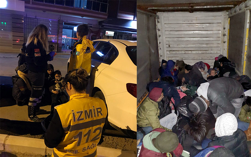 İzmir'de göçmen kaçakçılığıyla mücadele