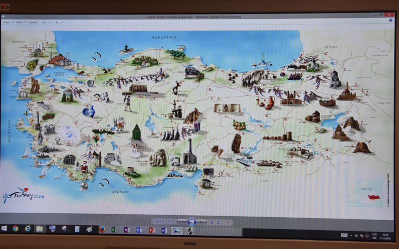 3 boyutlu Türkiye haritası ile sanal gezi