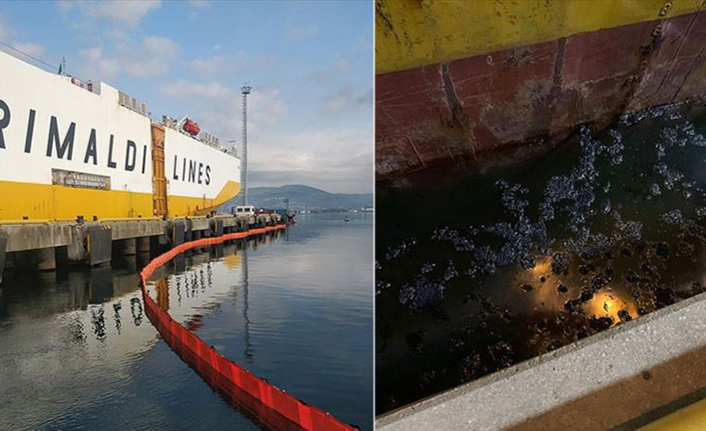 Körfez'i kirleten gemiye milyonlarca liralık ceza