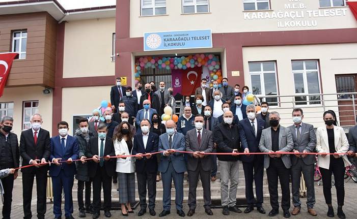 Karaağaçlı Teleset İlkokulu törenle açıldı