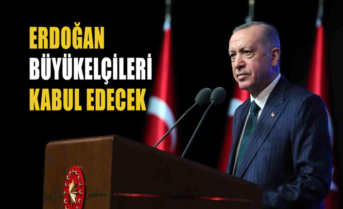 Erdoğan, büyükelçileri kabul edecek