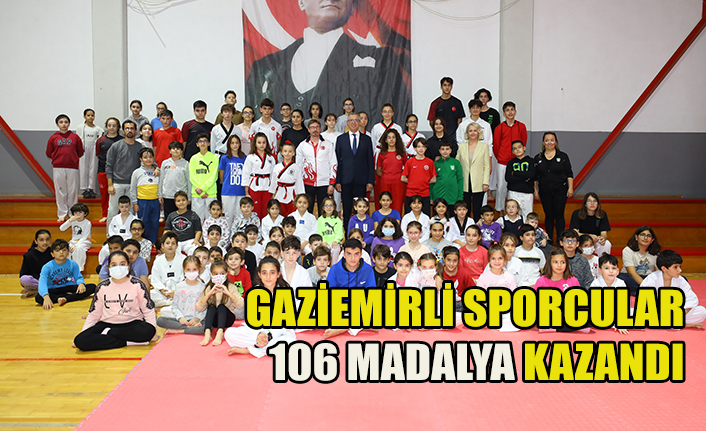 Gaziemirli sporcular 2021 yılında 106 madalya kazandı