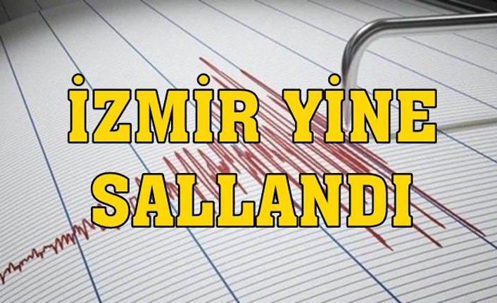 İzmir açıklarında yine deprem oldu