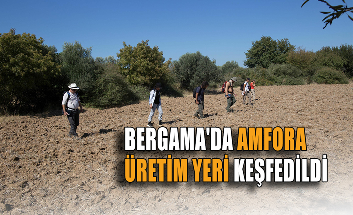 Bergama'da amfora üretim yeri keşfedildi