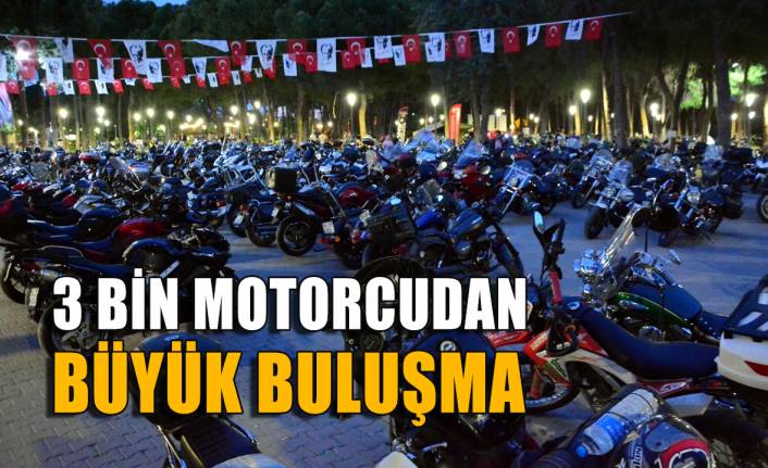 3 bin motosiklet tutkunu Torbalı'da buluştu