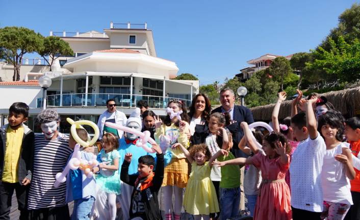Başkan Oran özel çocuklar ve anneleriyle bir araya geldi