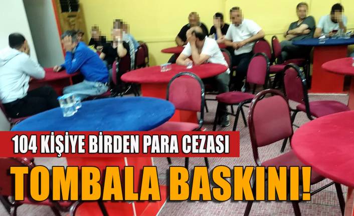 İzmir'de kumar baskını; 104 kişiye idari işlem