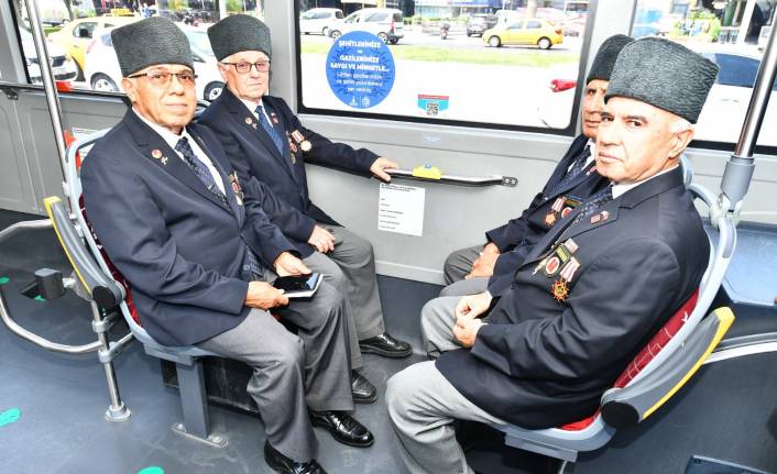 ESHOT otobüslerinde gazilere özel düzenleme