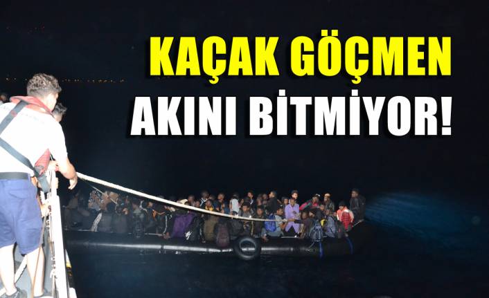İzmir'e kaçak göçmen akını bitmiyor!