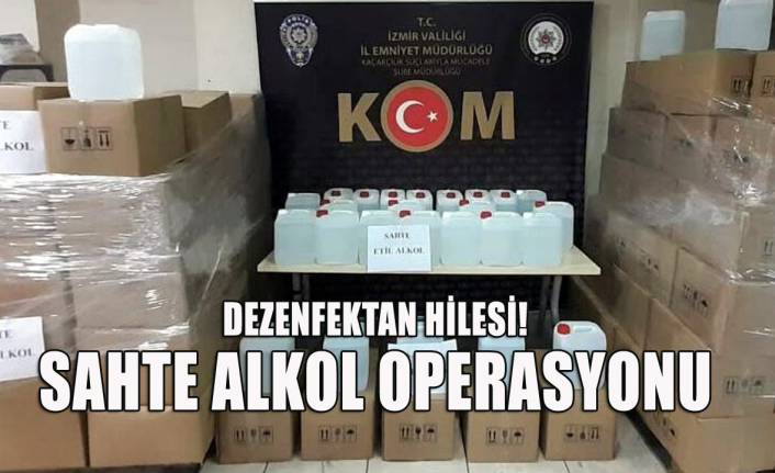 İzmir'de 8 ton sahte etil alkol ele geçirildi: 9 gözaltı